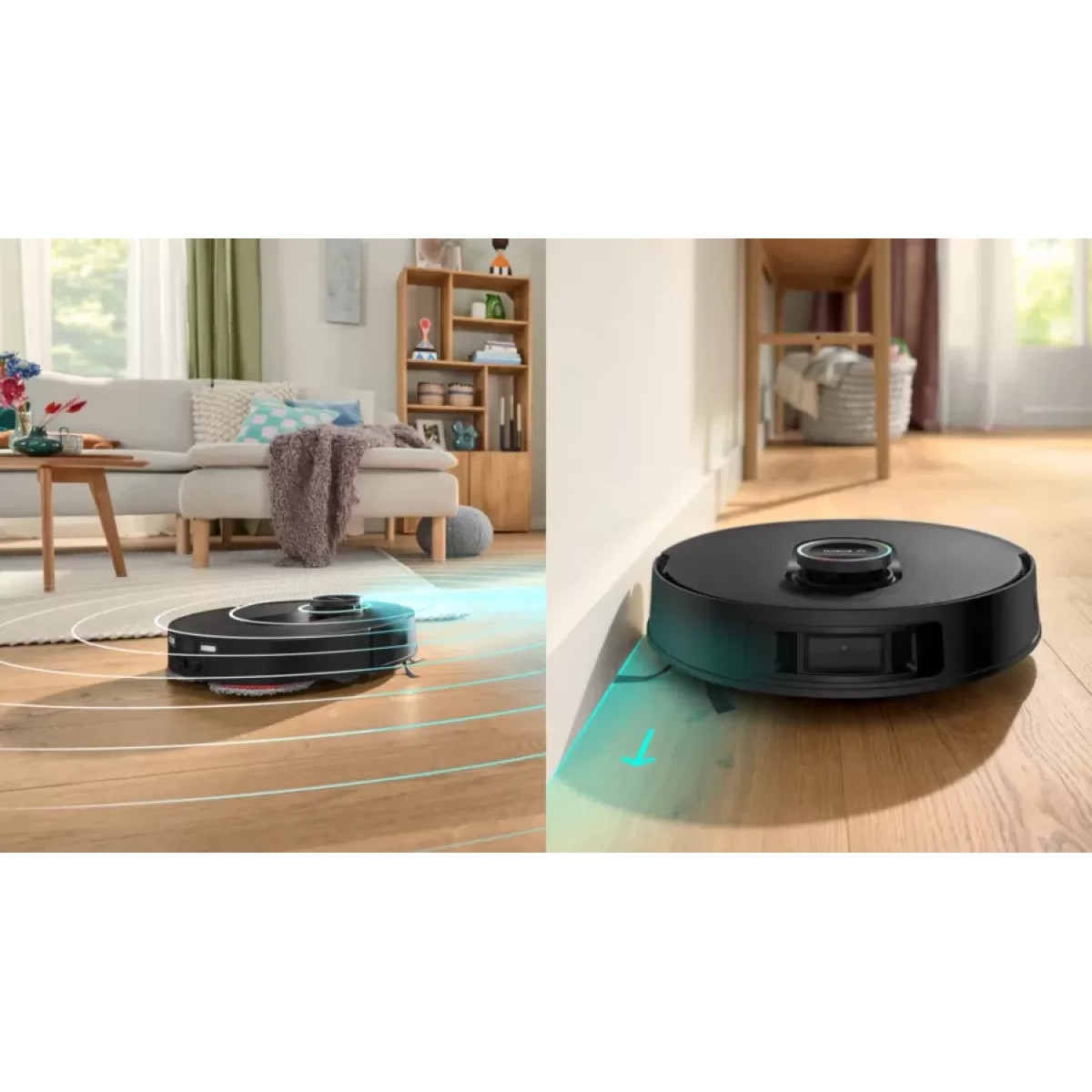 Aspirator Robot Bosch Spotless Max BCRDW3BX, Functie Mop, 11.000 Pa, Negru
