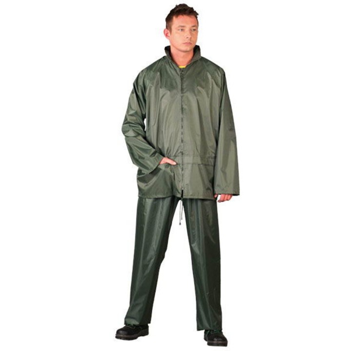 Set impermeabil UN, verde, XL