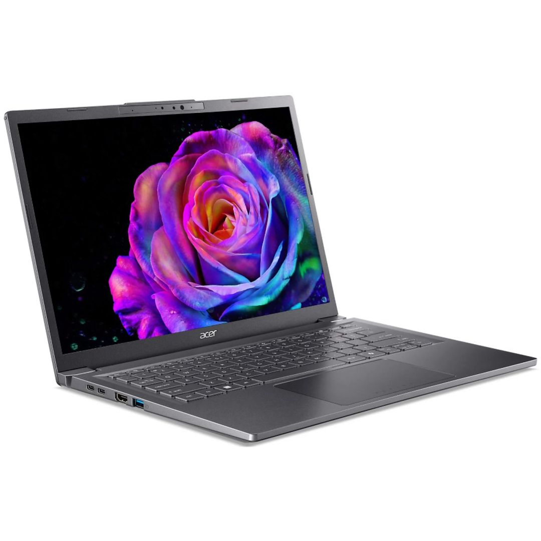 Laptop Acer Aspire 14 AI A14-52M-576C, Intel Core Ultra 5, 16GB, SSD 1024GB, OLED, 14", Grey