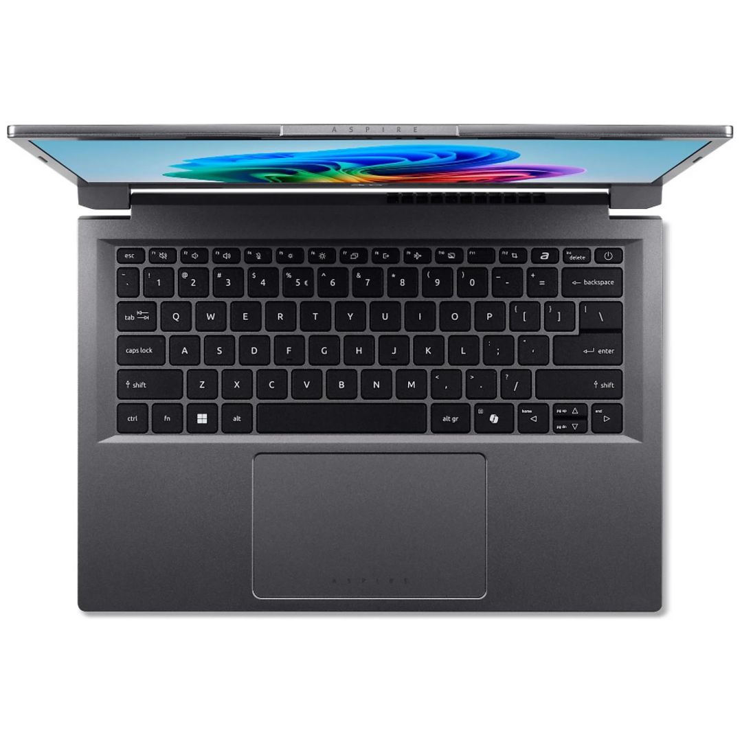 Laptop Acer Aspire 14 AI A14-52M-576C, Intel Core Ultra 5, 16GB, SSD 1024GB, OLED, 14", Grey