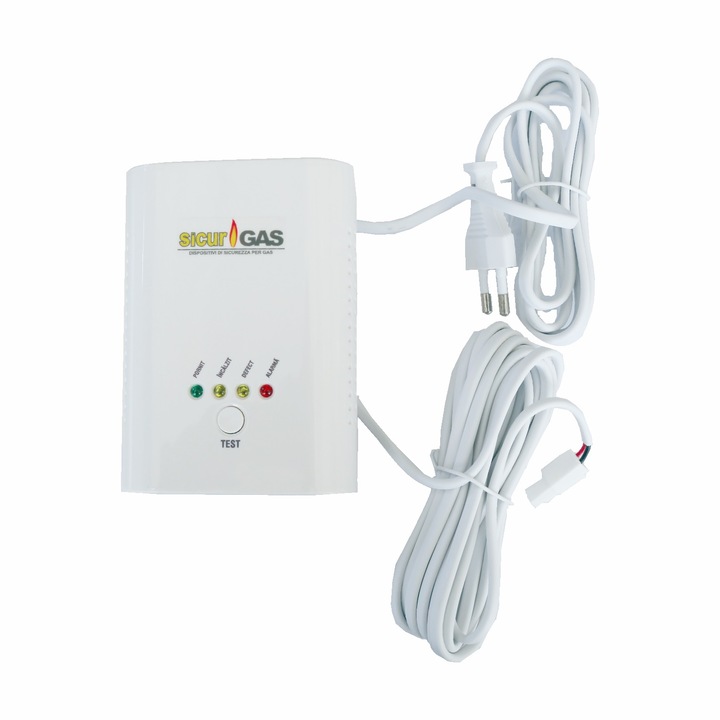 Detector de gaz Sicurgas, 5 indicatori, 9-12V