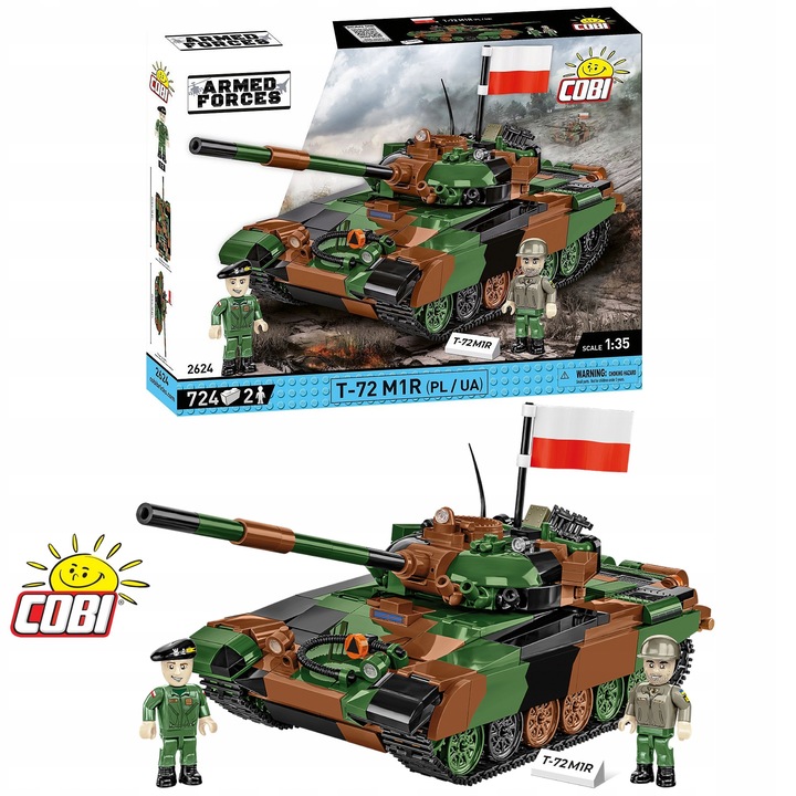Tanc de construcție Cobi 2624 T-72 M1R Armed Forces, 724 piese