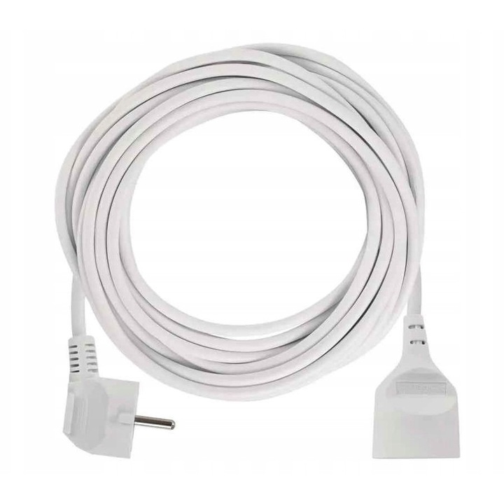 Fehér Hosszabbító, 10m, 1 Aljzat, PVC, Földelt - EMOS P0110R