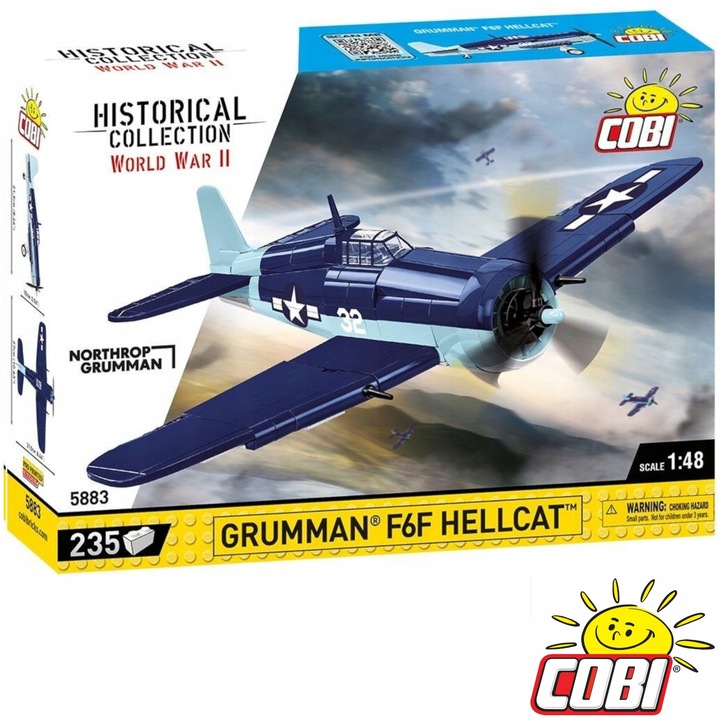 Set Constructie Cobi Grumman F6F Hellcat 235 Piese, Istoric