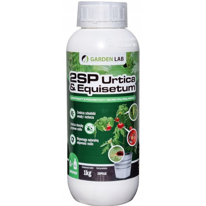 Extract de urzica si coada-calului 1L, UN, protectie impotriva insectelor si bolilor fungice, pentru toate tipurile de plante
