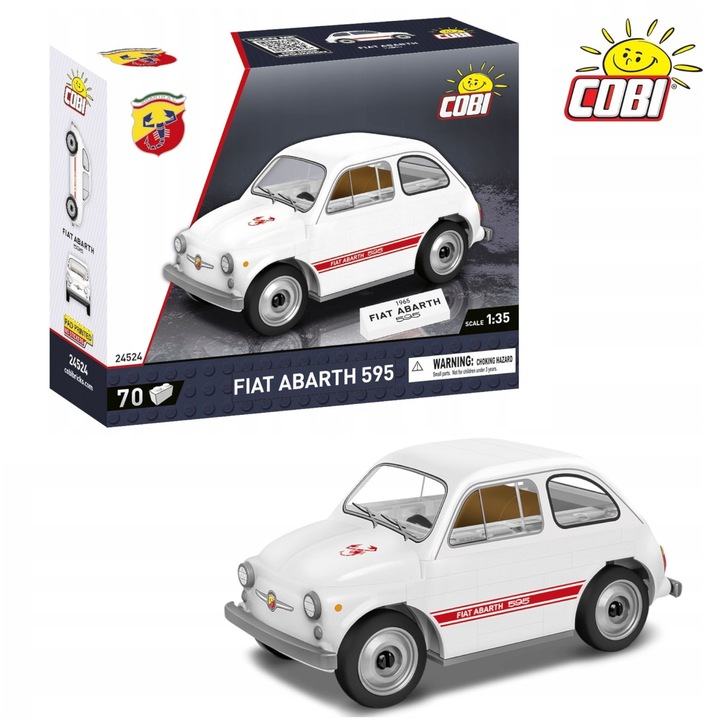 Set Cuburi COBI 24524 Fiat Abarth 595 Youngtimer, 70 Piese