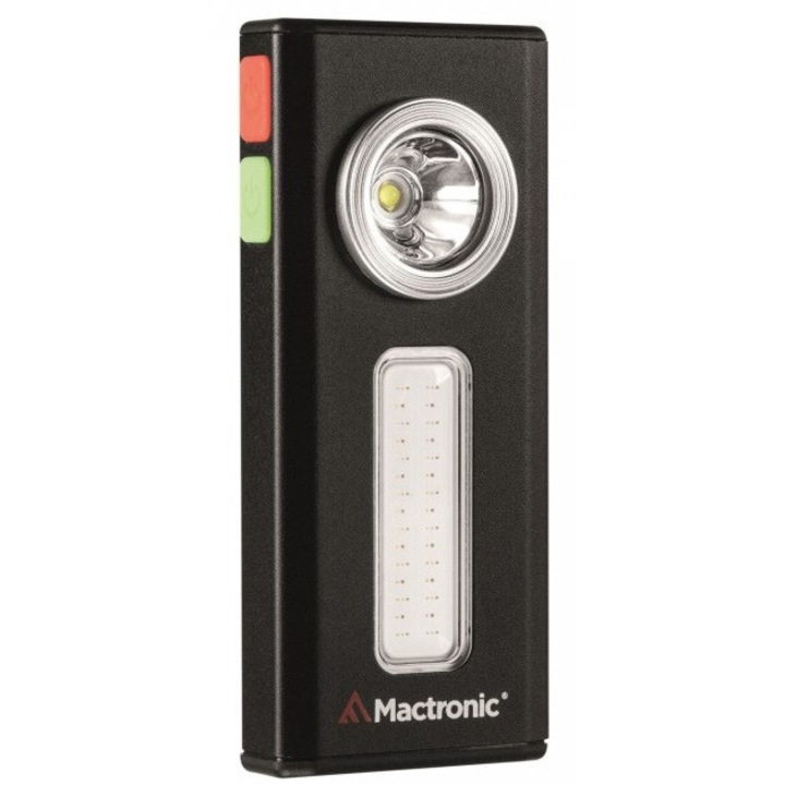 Фенер Mactronic Flagger 500lm, LED, акумулаторна батерия, USB-C, 107,5x47x36,5mm