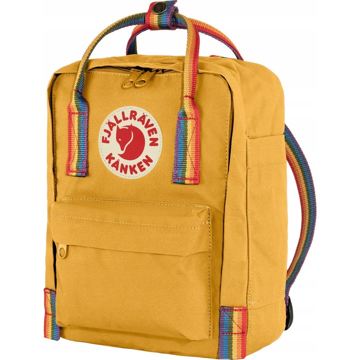 Rucsac Fjällräven Kanken Rainbow Mini, 7L, Galben