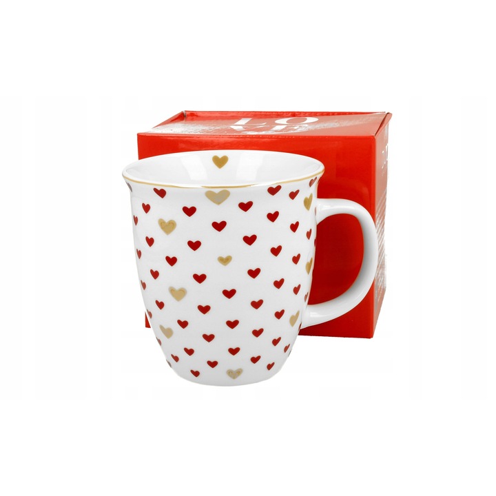Cana 650 ml SERCA 3, Portelan New Bone China, Design Romantice
