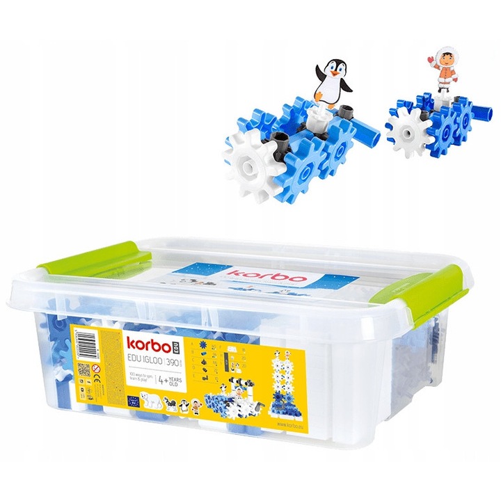 Constructii Set EDU IGLOO 390 Korbo - Creativitate si Logica