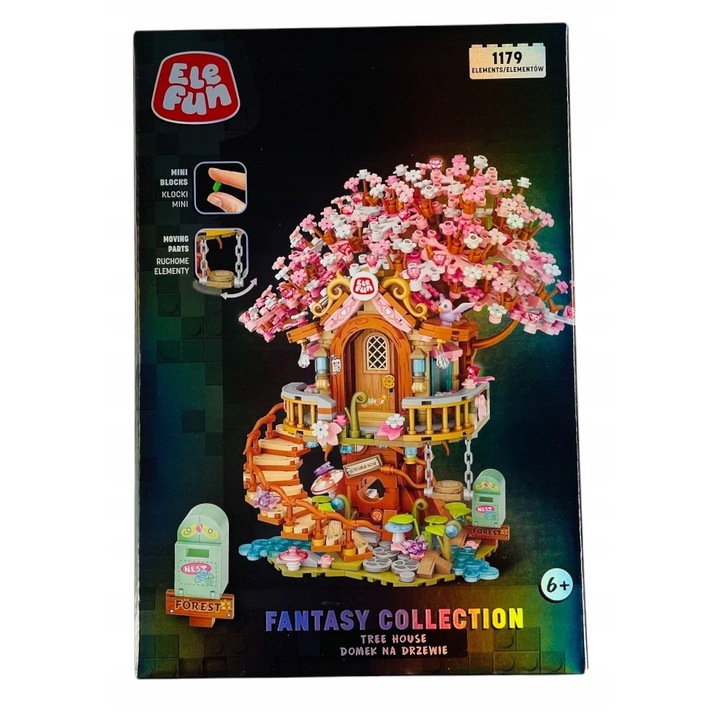 Set Constructie Elefun Fantasy Casa in Copac, 1179 Piese