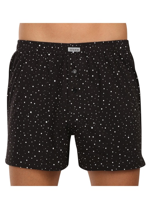 Boxeri barbatesti Andrie, negru, 100% bumbac, croiala confortabila, XL INTL