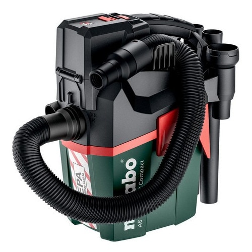 Aspirator fara fir Metabo, AS 18 HEPA PC Compact, 2100 l/min, 6 l, 2.5 m, fara acumulator