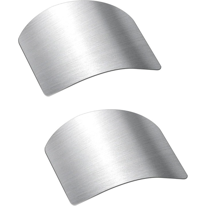 Protectii pentru degete inox, set 2 bucati, argintiu, reglabil