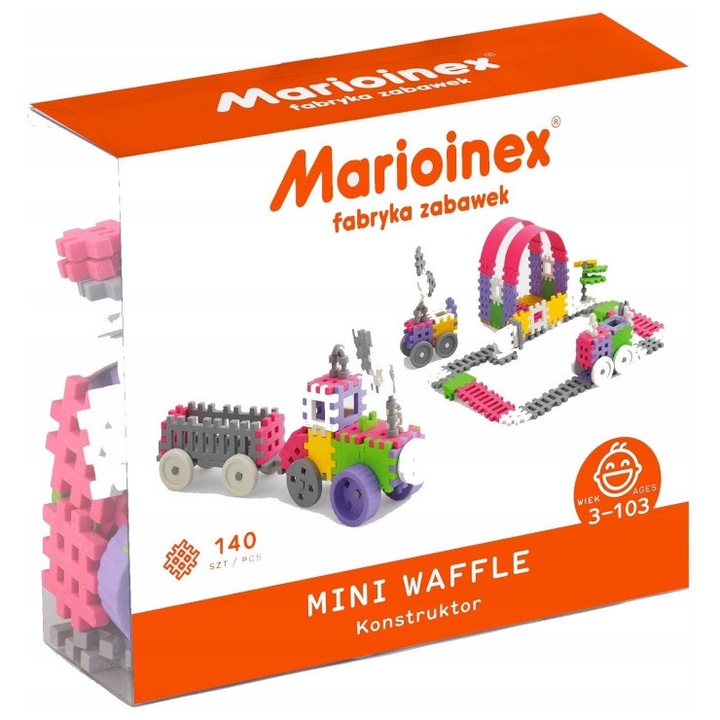 Mini Waffle 140 darab - Konstruktor lányoknak