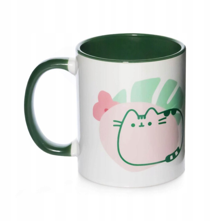 Cana Pusheen Tropical Green 315 ml - Cadou Perfect