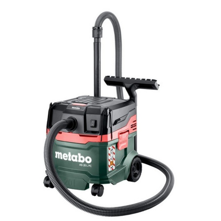 Индустриална прахосмукачка Metabo AS 20 L PC, 4200 л/мин, 1200 W, 20 л, 9.4 кг