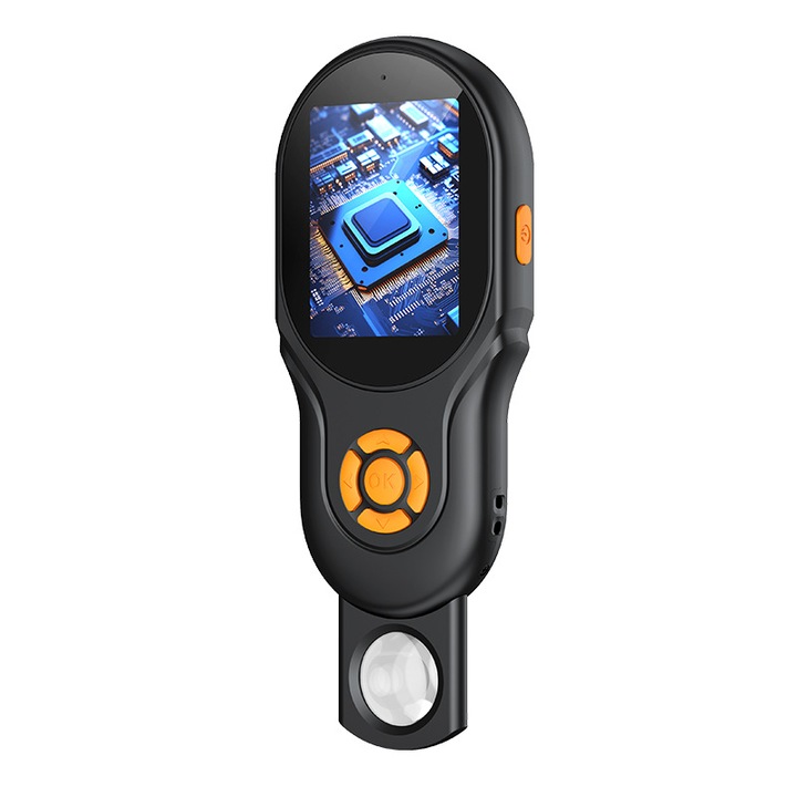 Microscop ORBER, 2 megapixeli, marire 500x, iluminare LED, conectare tip C, baterie 500 mAh, compact, portabil