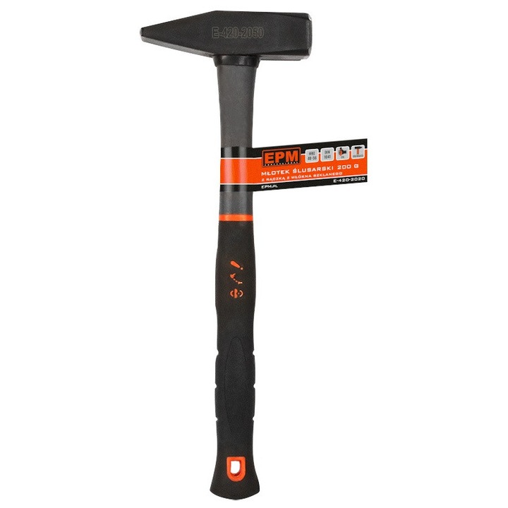 Ciocan MLOTEK, fibra de sticla, 500g, antiderapant, ergonomic