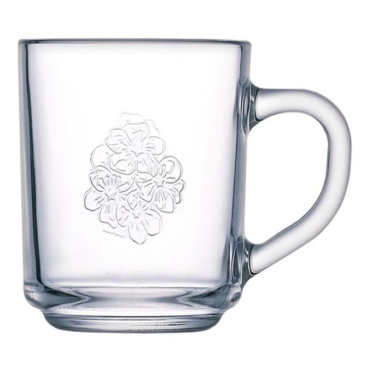 Cana sticla 250ml, Floral, Luminarc