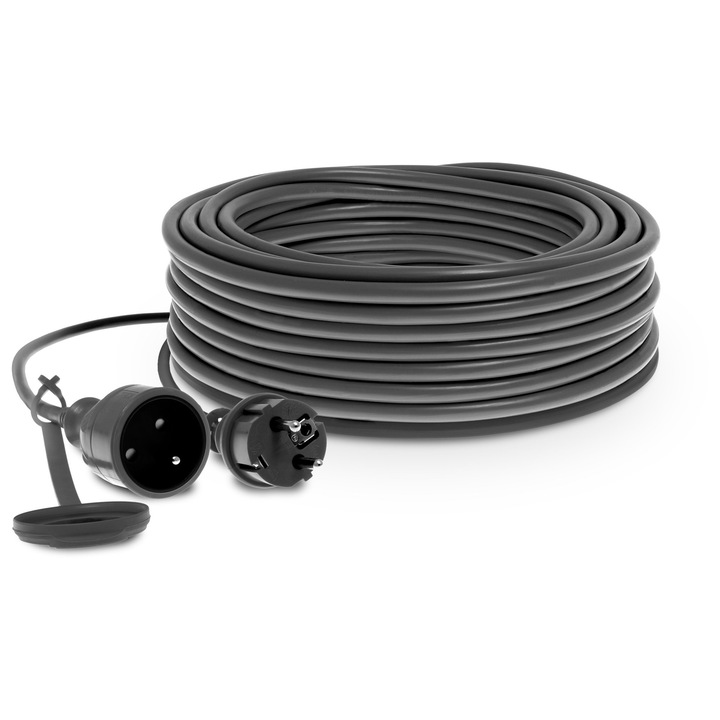 Prelungitor Profesional KEL PJ-PRO Z 15m, 10A, 2500W, Cauciuc IP44