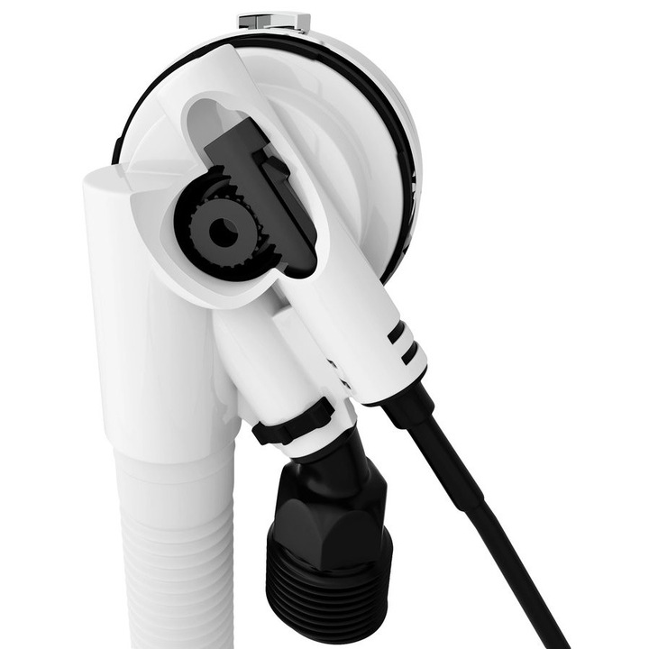 Polysan fitting készlet, bovden nyitórendszer, króm, 800mm