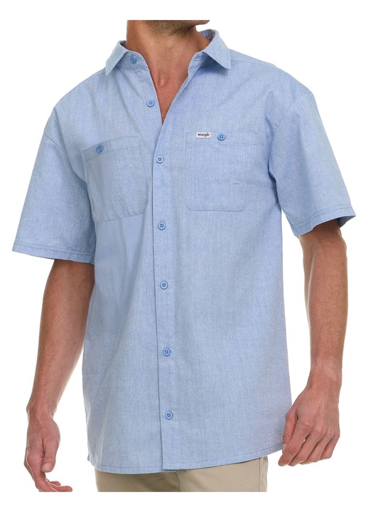 Button Up Shirts for Men Big and Tall - Woven Short Sleeve Casual Shirt