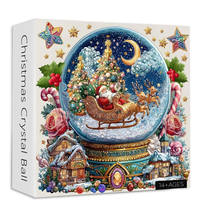 Karácsonyi kristálygömb puzzle, 14 év+