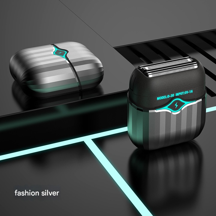 Aparat de ras electric cu 2 capete, display LCD, design portabil, pentru uz casnic si calatorii