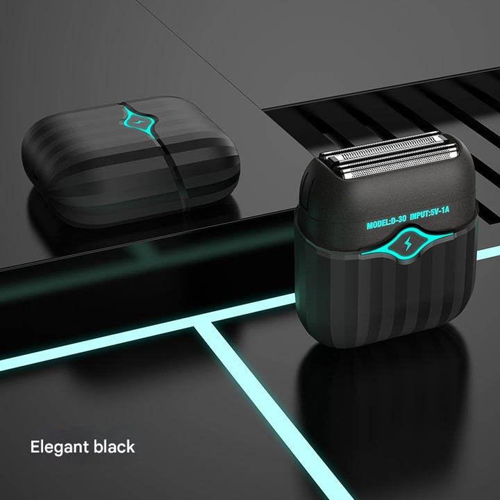 Aparat de ras electric portabil mini, utilizare umeda si uscata, usor de curatat, compact