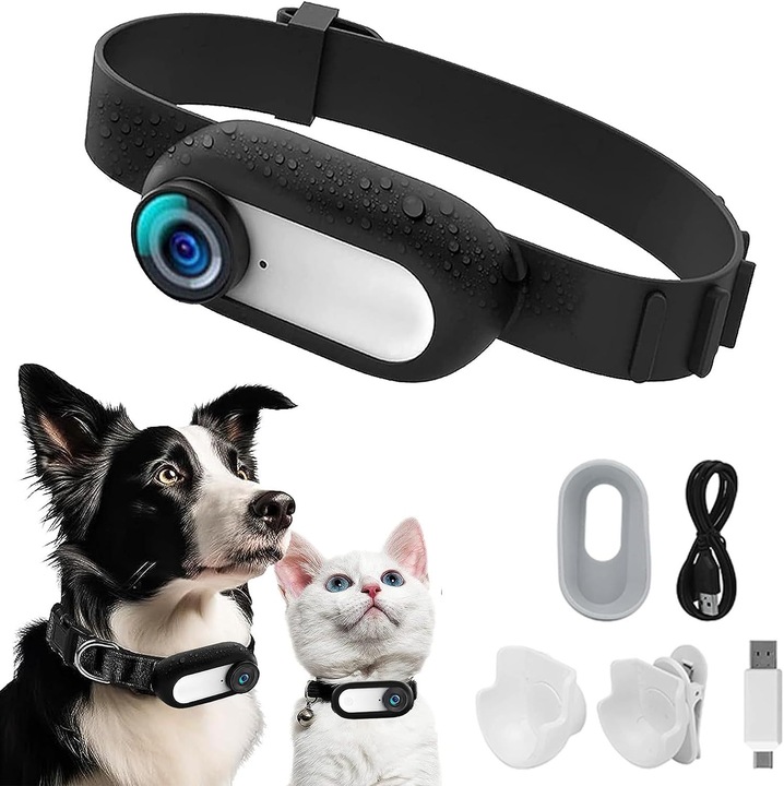 Camera mini pentru animale de companie, 128G, sport în aer liber