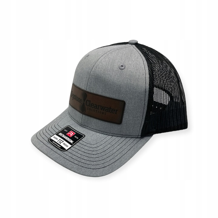 Sapca Richardson, model 112, bumbac-poliester, universala, 56cm, negru-gri