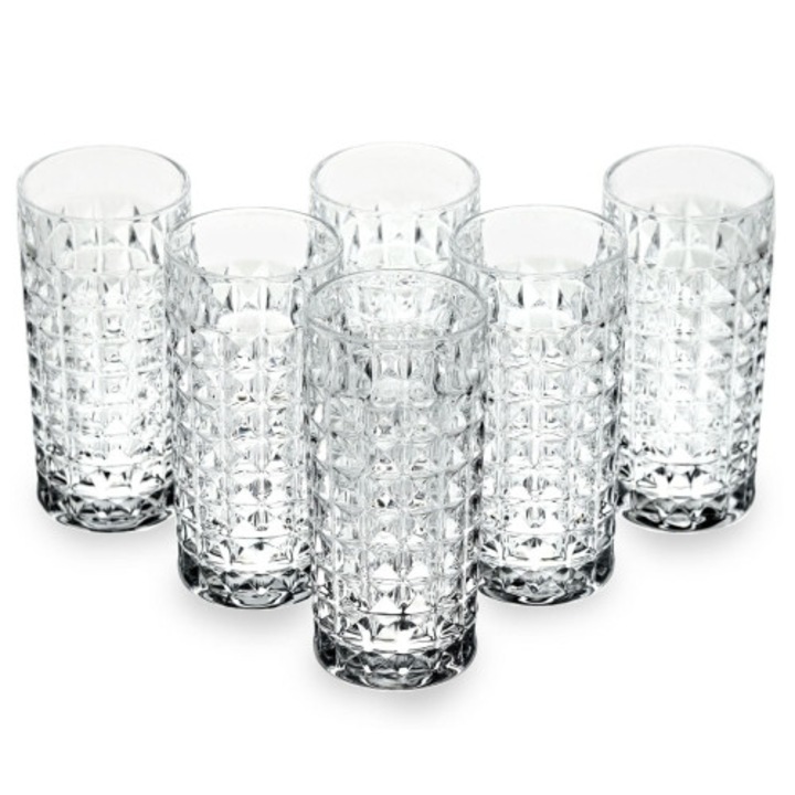 Set 6 pahare Bohemia Diamond 260 ml pentru cocktailuri