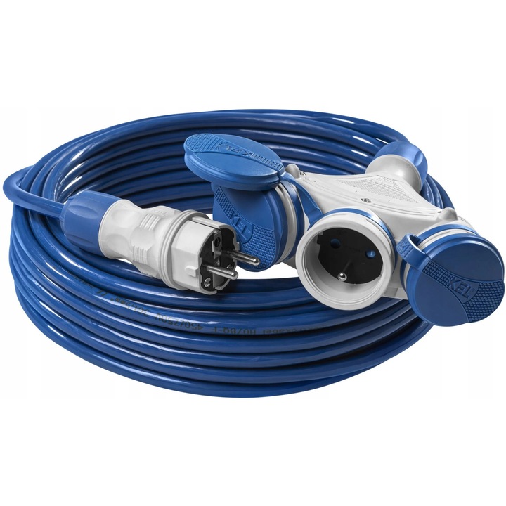 Professzionális Hosszabbító X3 40M, 3 Aljzat, 3x1.5mm², IP54, Poliuretán