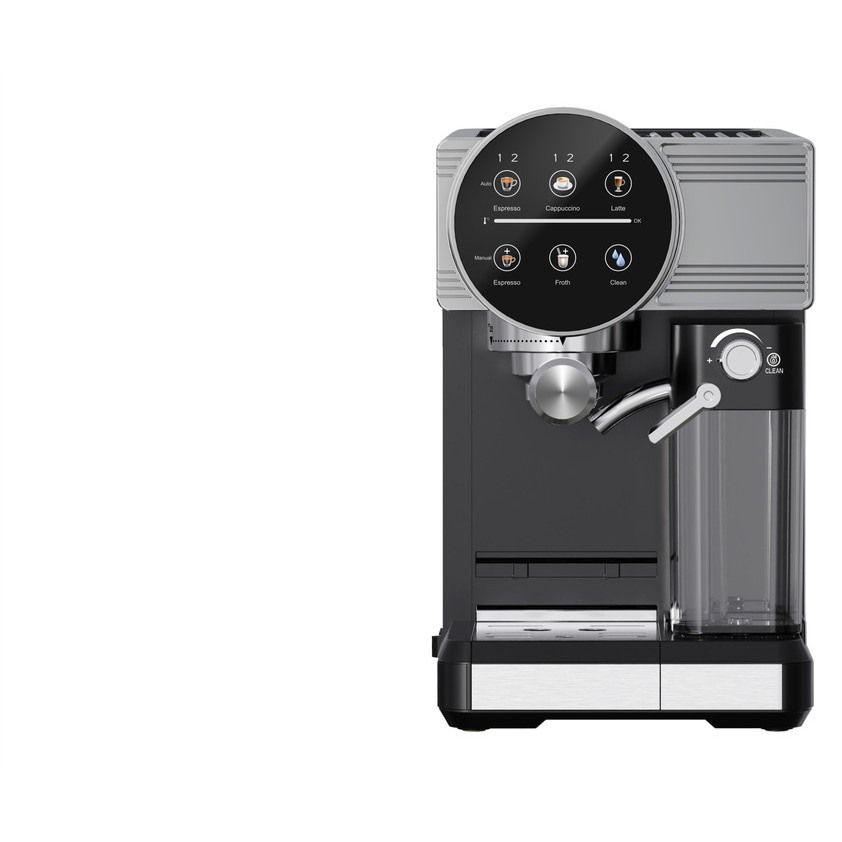 Cafetiera semi-automata, functii multiple, inox, 29.5x21.5x32cm