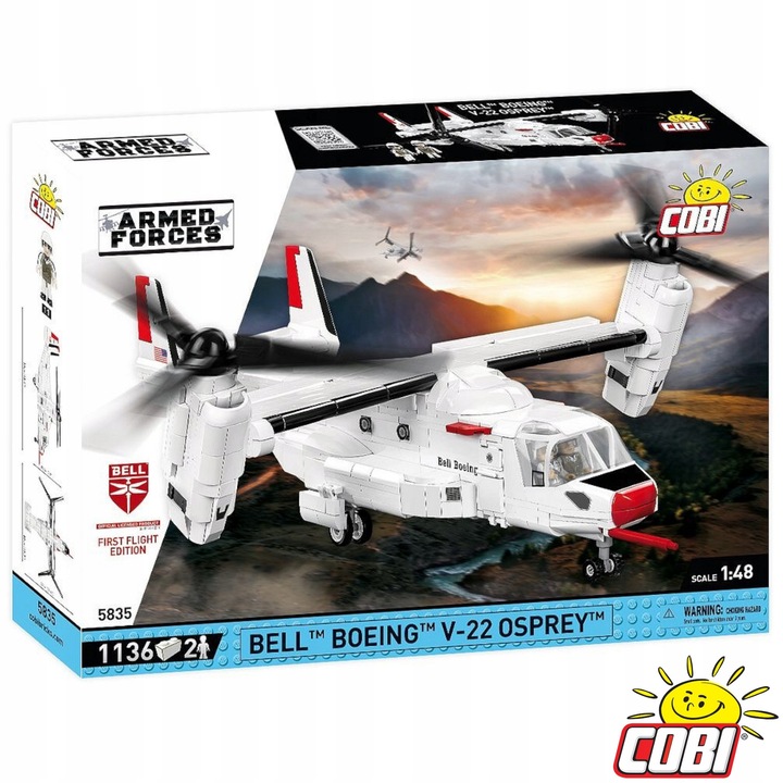 COBI 5835 Bell Boeing V-22 Osprey - Klocki Konstrukcyjne, 1136 El