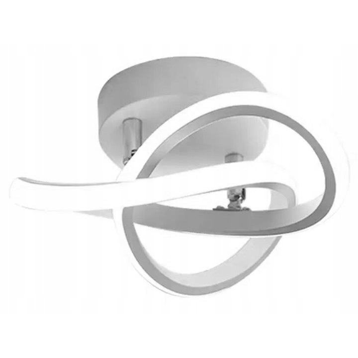 Lustra LED MParts Ring, 18W, 26cm, alb, 2 benzi LED