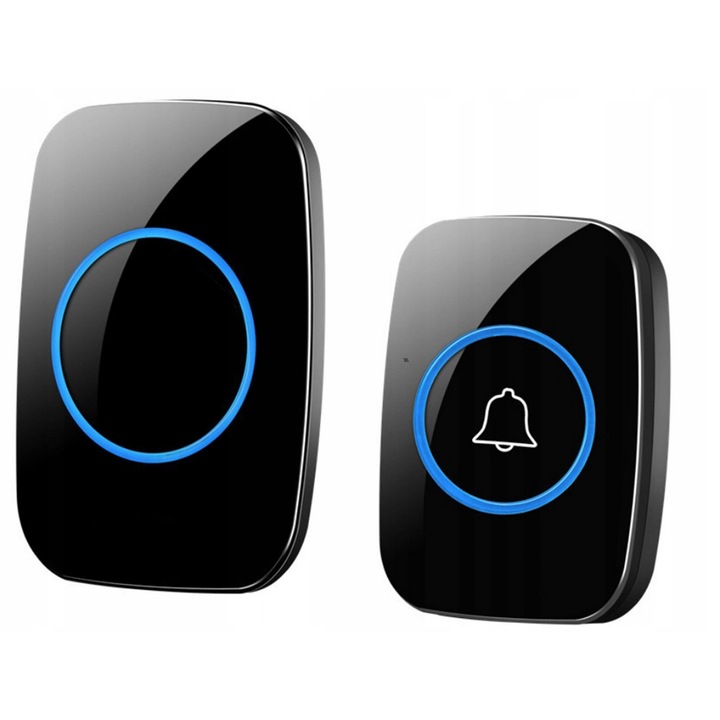 Sonerie de poarta fără fir, rezistentă la apă IP44, pentru exterior