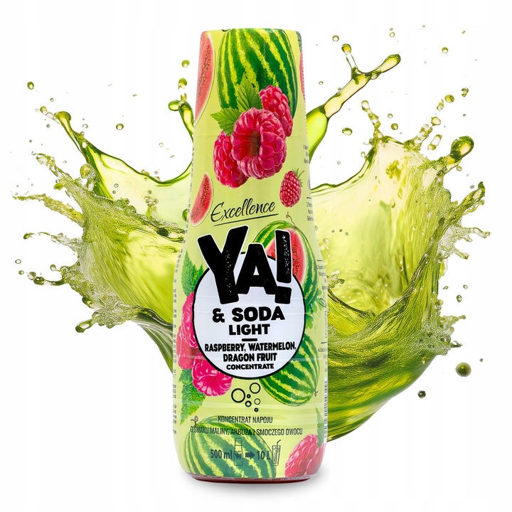 Sirop concentrat YA!&Soda, Pepene si fruct dragon, 500 ml