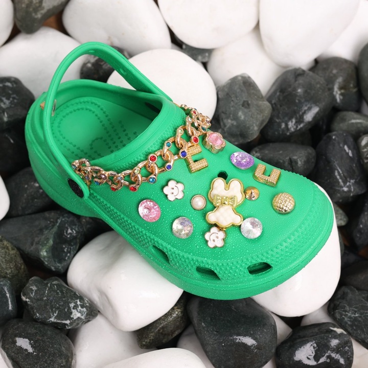 Papuci dama cu platforma Verzi din Spuma Veleta, Verde, 37