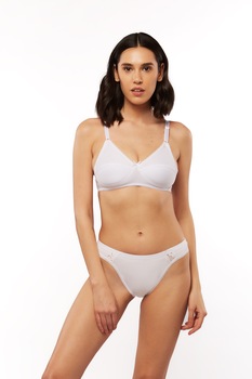 Chiloti clasic femei NF07, Alb, S Chiloti clasic femei NF07, Alb, S