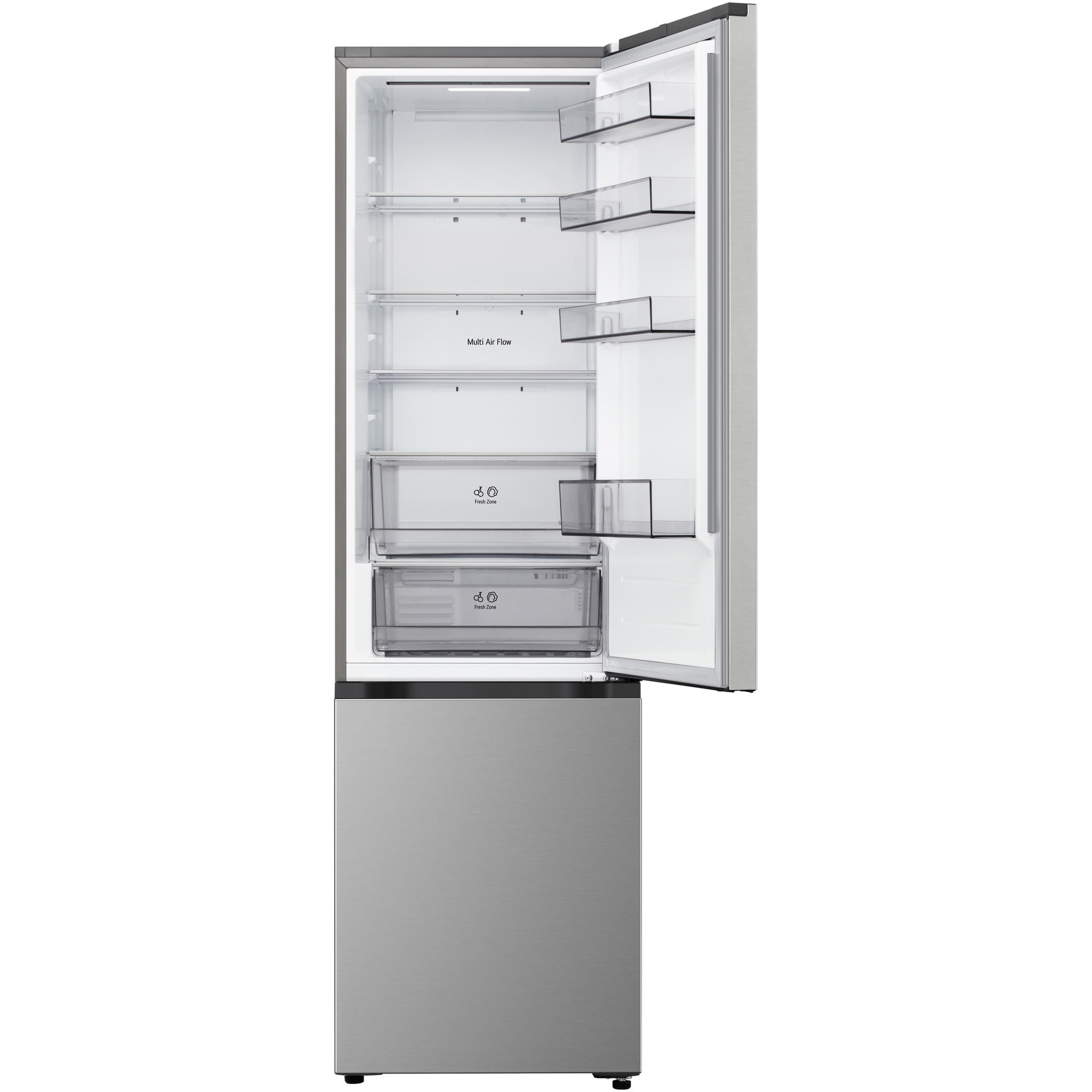 Combina Frigorifica LG, GBBSJ20EPY, No Frost, 375 L, Compresor Smart Inverter, DoorCooling+™, Wi-Fi, Argintiu, cls E
