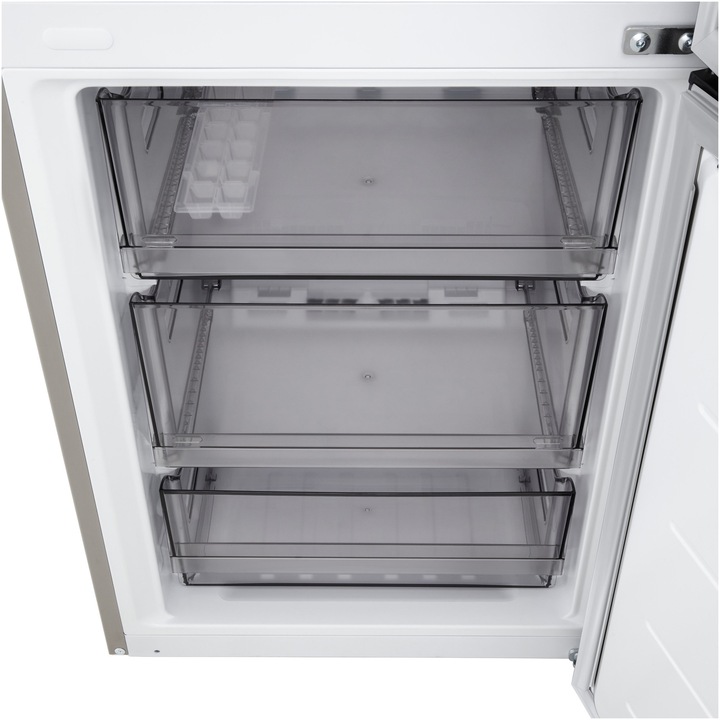 Combina frigorifica LG GBBSJ20EPY, Clasa E, No Frost, 375 Litri, H 200 cm, Argintiu