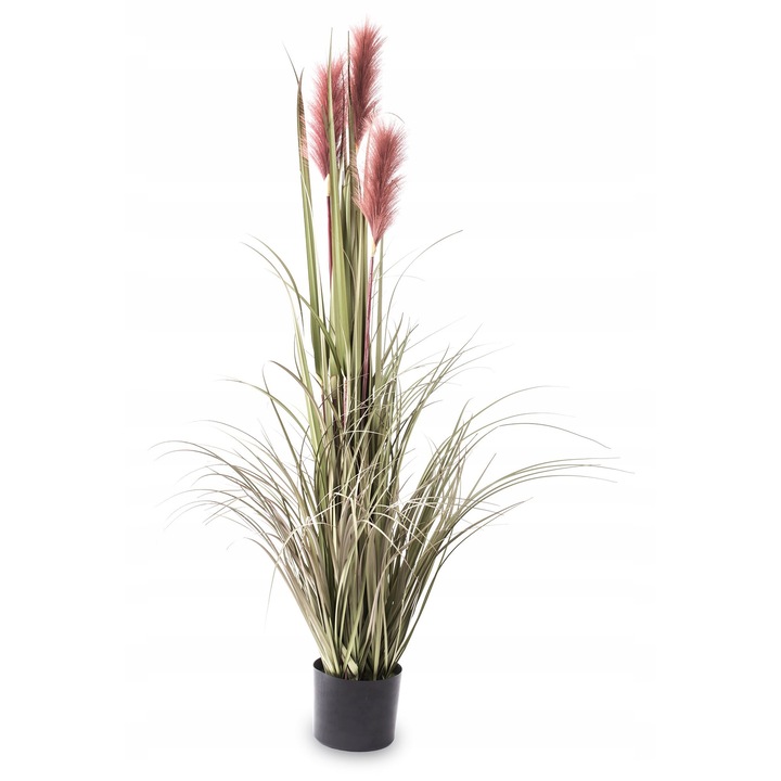 Iarba de Pampas Roz Artificiala Decorativa - 122 cm