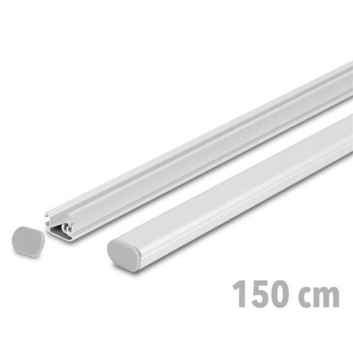 Set listwy plakatowe Twin 150 cm, Media Display, aluminiu, 2 szt.