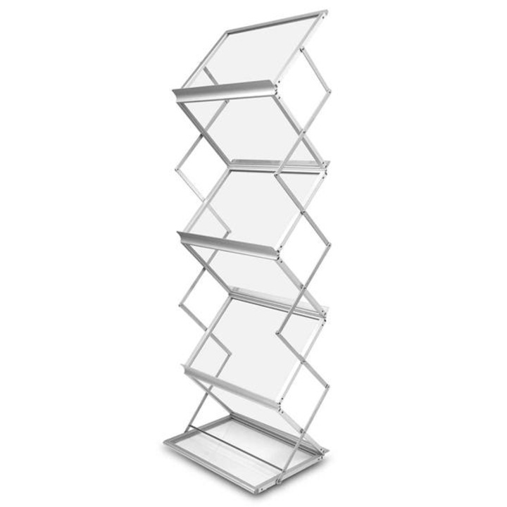 Suport documente Media Display Montana A3, argintiu, 46,5x37cm, 148cm inaltime