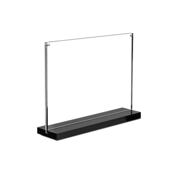 Suport Vista A4, Media Display, 2 panouri magnetice, 30x20,5cm, negru
