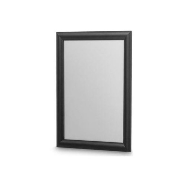 Rama A4, Media Display, neagra, aluminiu anodizat, set complet