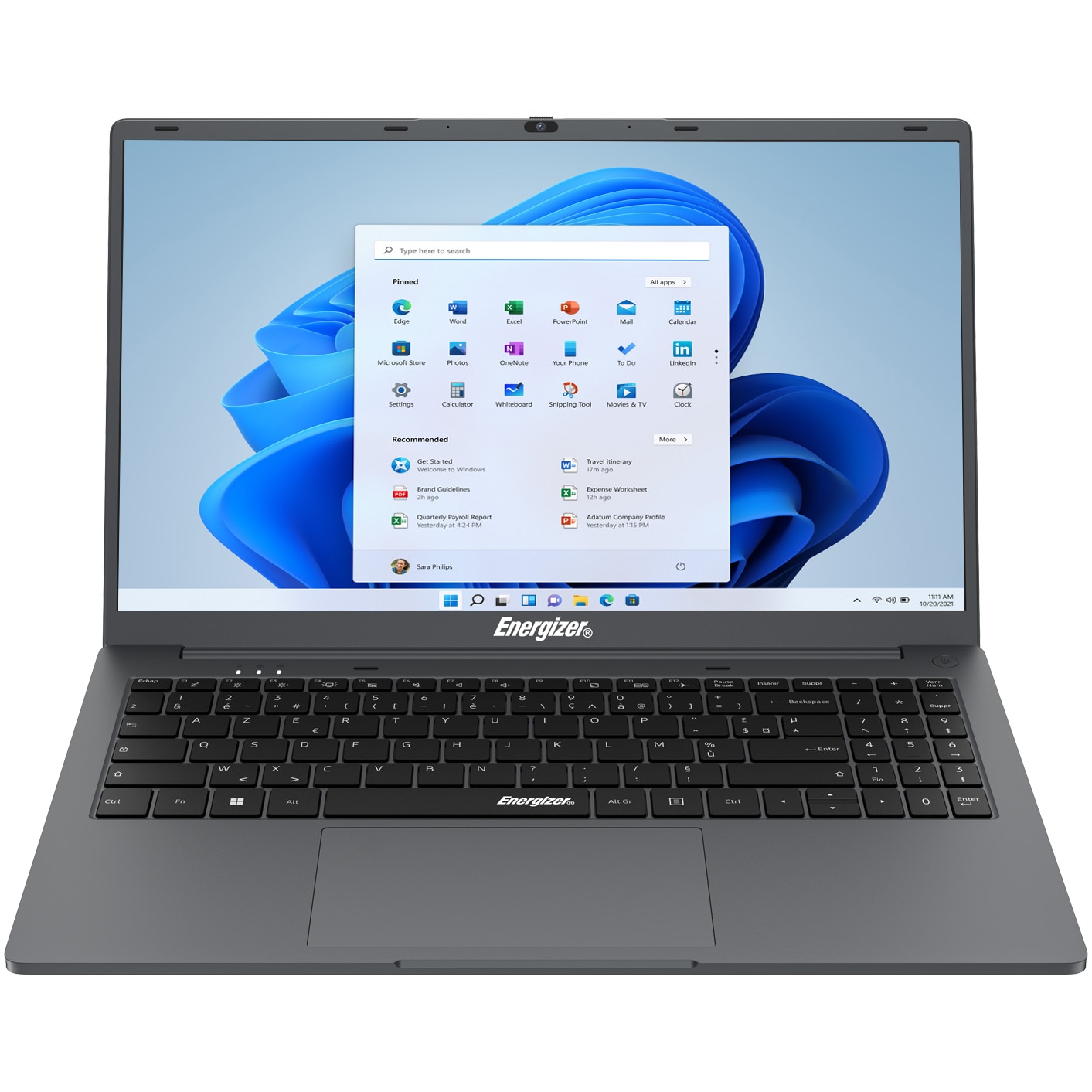 Laptop Energizer Ultimate EnergyBook Pro cu procesor AMD Ryzen™ 5 3500U pana la 3.70GHz, 15.6'', FHD, 16GB RAM, 512GB SSD, Radeon™ Vega 8 Graphics, Windows 11 Home, Grey