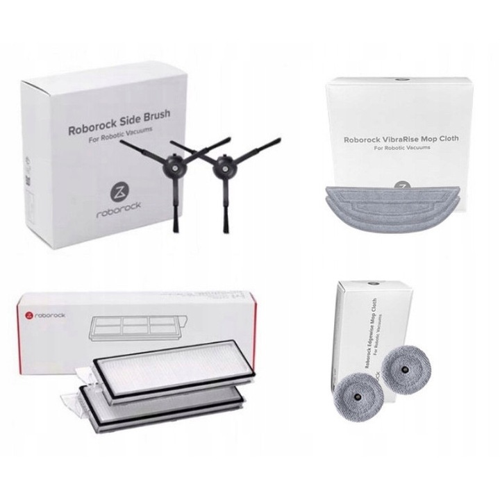 Set Accesorii Originale Roborock S8 MaxV Ultra, Filtre, Mopuri, Perii